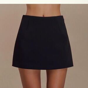 MESHKI Alix Suiting Mini Skort - black (medium)